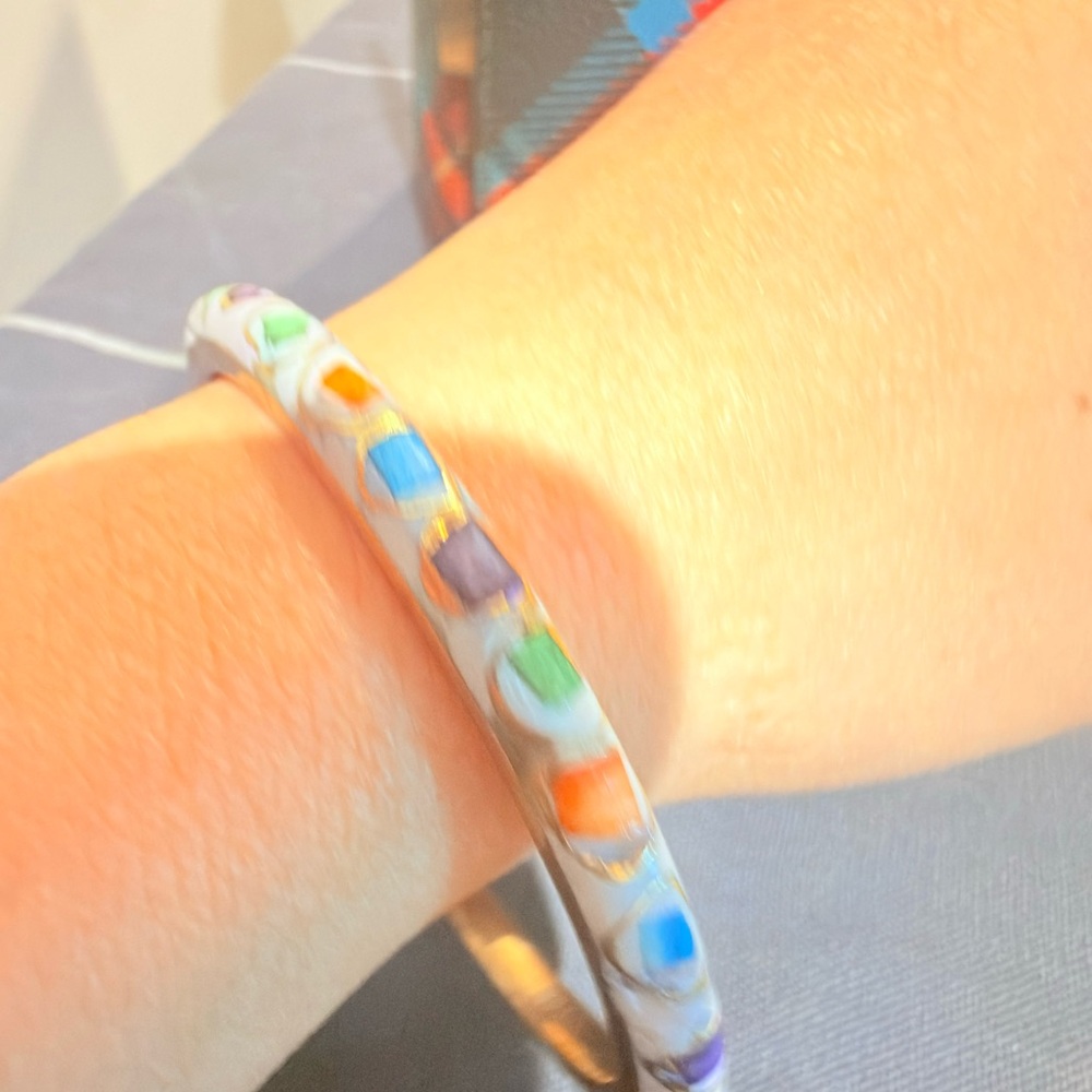 Fraggle Bangle Colorful Enamel Bangle Bracelet - Picture 4 of 9